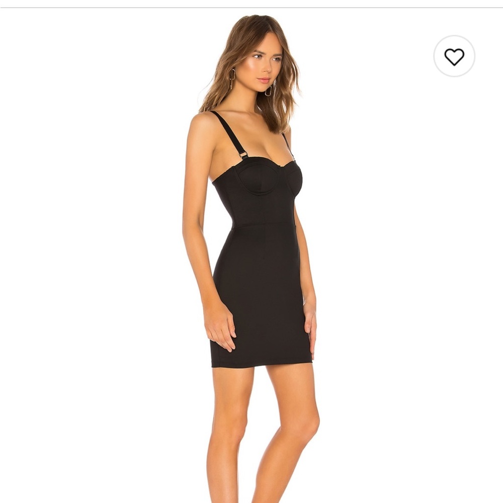 Revolve Superdown black corset dress